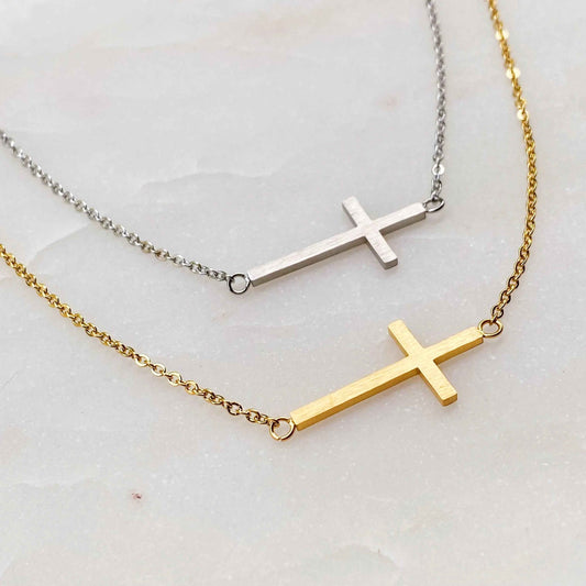 Kayla Cross Necklace - Woven With Purpose