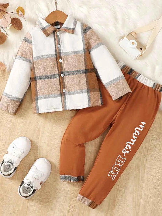 Color Block Button Up Top and Pants Set - Woven With Purpose