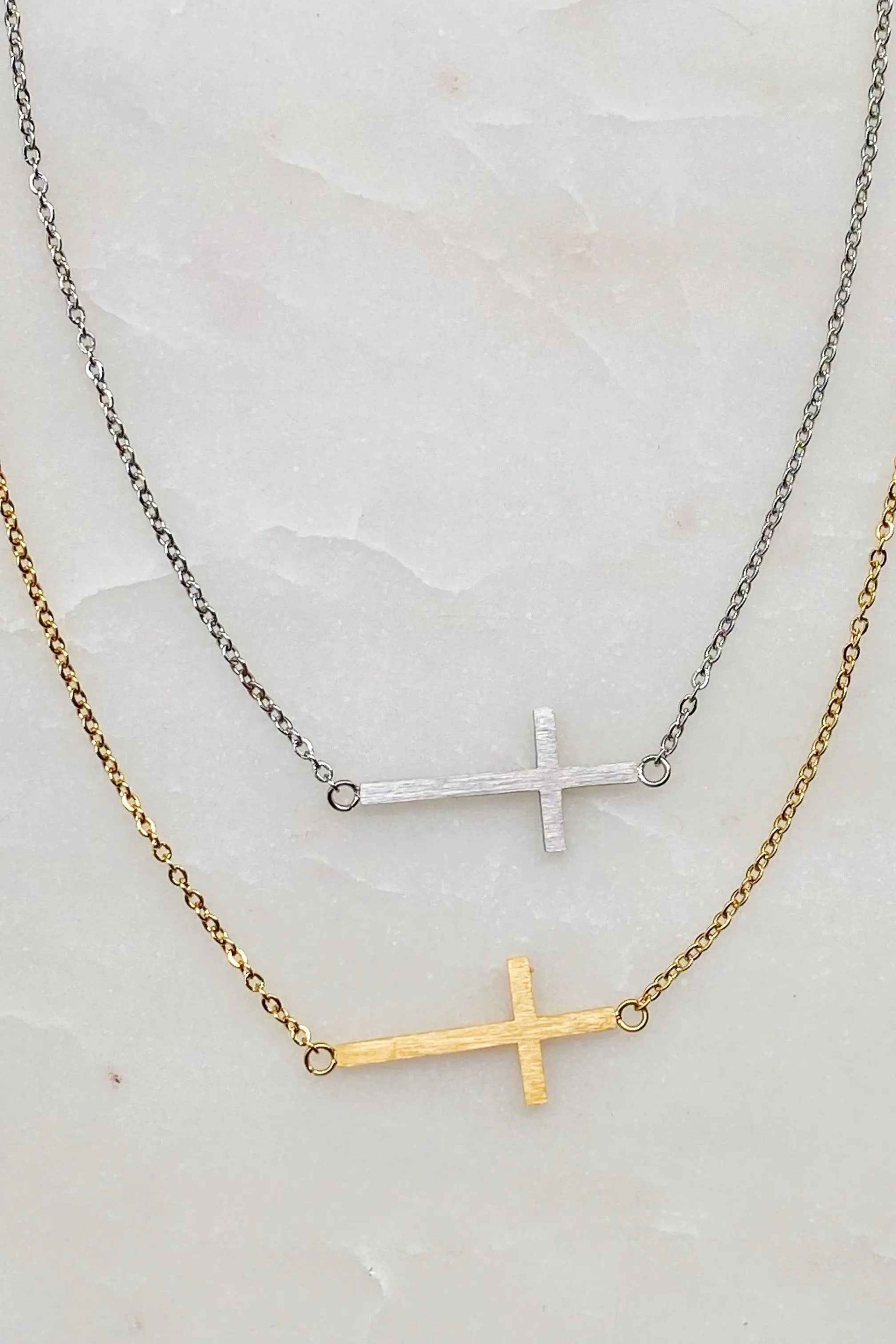 Kayla Cross Necklace - Woven With Purpose