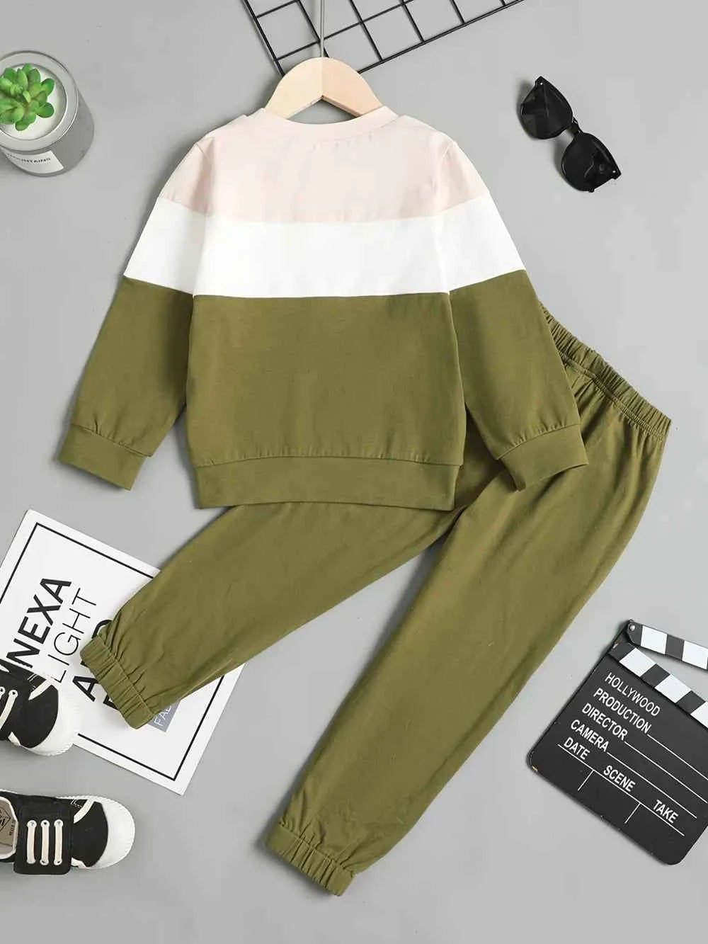 Children's Color Block Top and Pants Set - Woven With Purpose