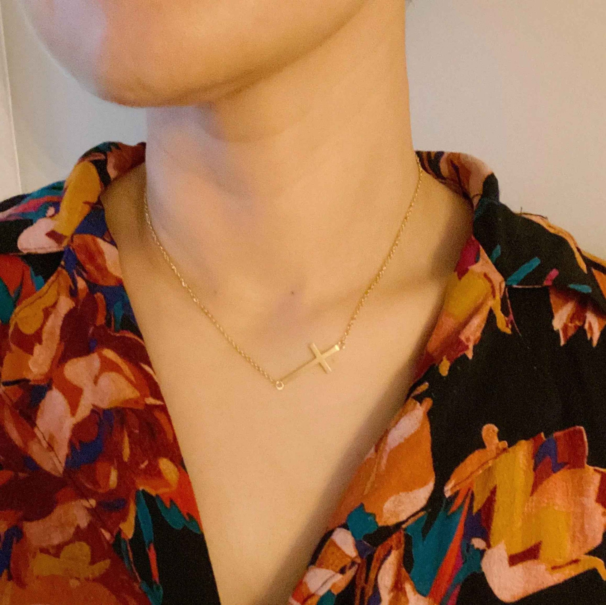 Kayla Cross Necklace - Woven With Purpose