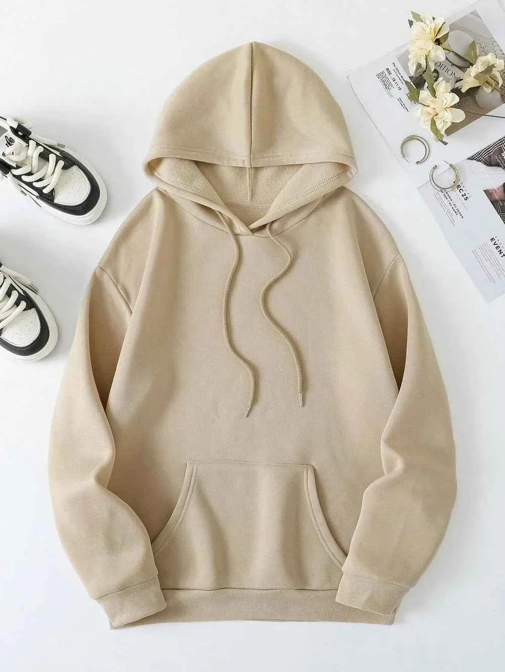 FAITH OVER FEAR Dropped Shoulder Hoodie - Woven With Purpose