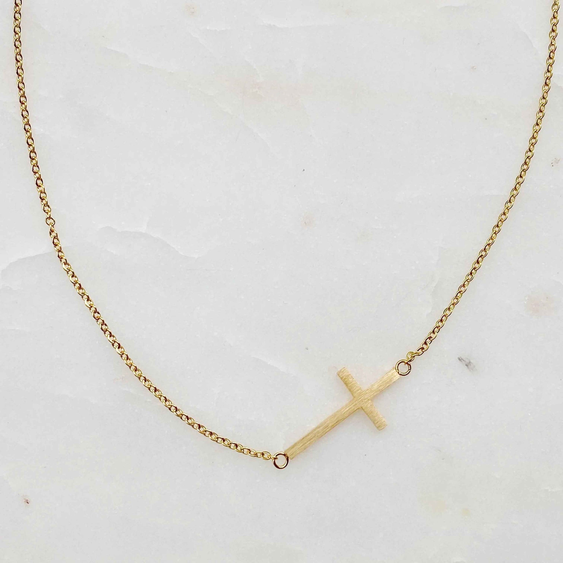 Kayla Cross Necklace - Woven With Purpose
