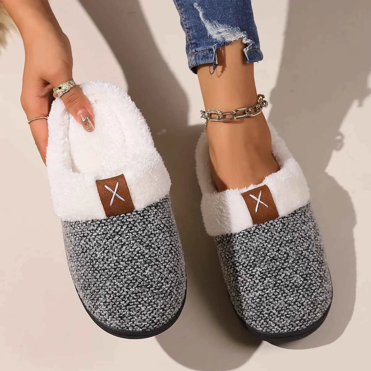 Cozy Fleece-Lined Slippers - Woven With Purpose