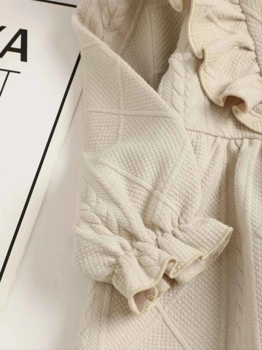Children's Ruffled Bow Collared Neck Dress - Woven With Purpose