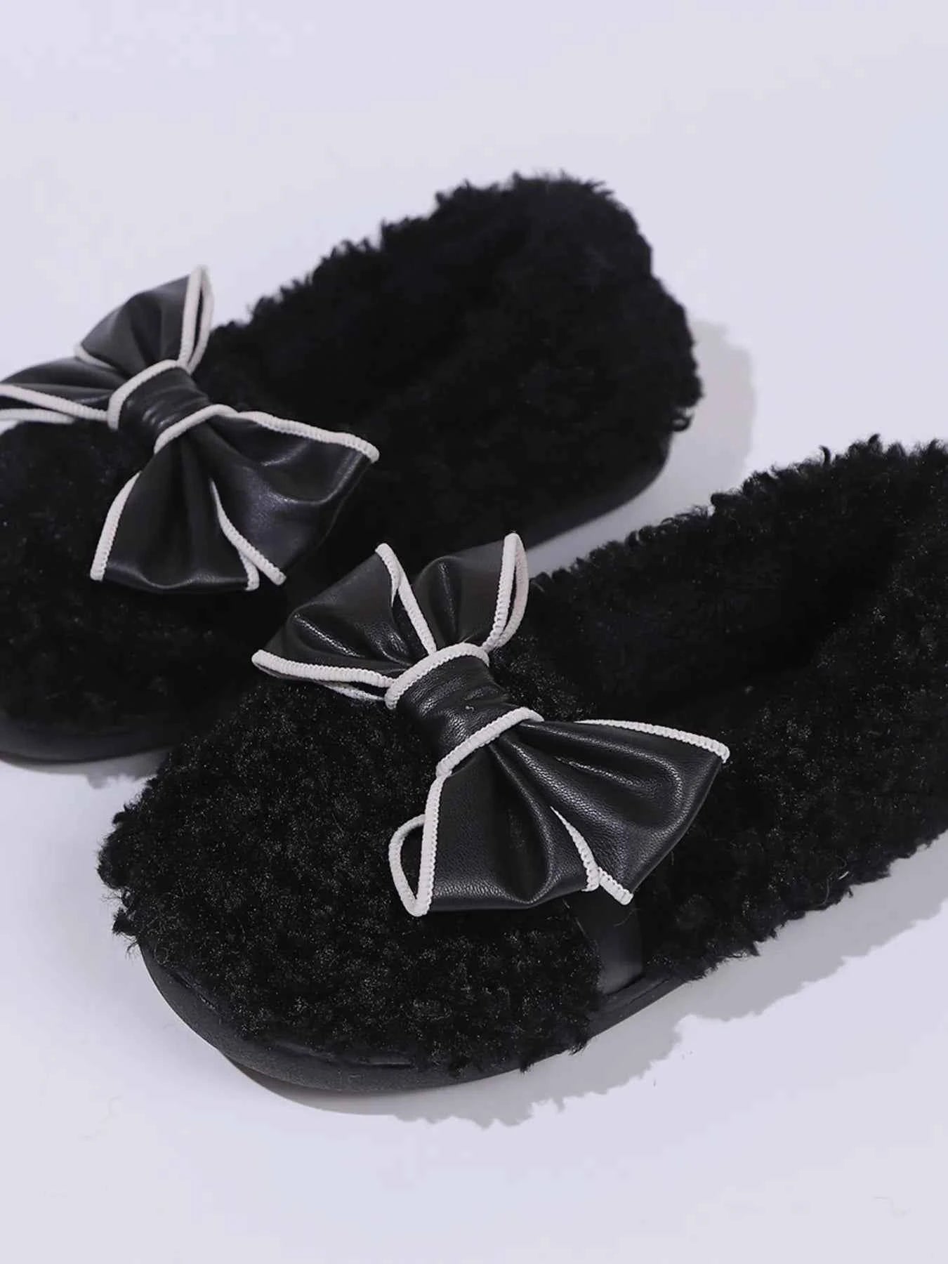 Cozy Bow-Knot Fluffy Indoor Slippers - Woven With Purpose