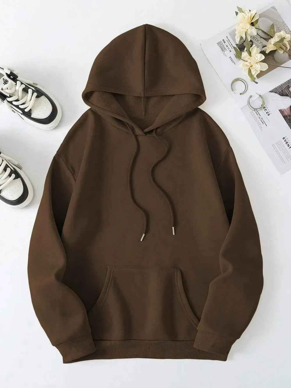 FAITH OVER FEAR Dropped Shoulder Hoodie - Woven With Purpose