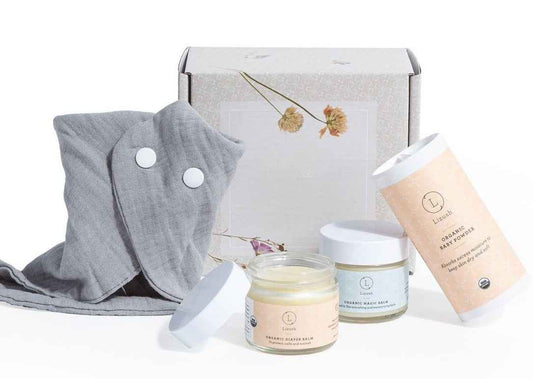 Organic new baby gift set - welcome little one! - Woven With Purpose