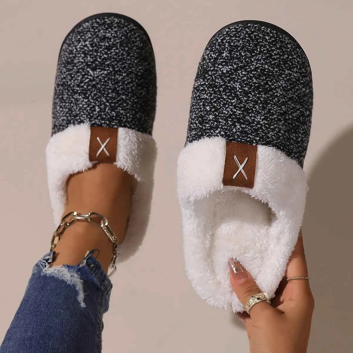 Cozy Fleece-Lined Slippers - Woven With Purpose